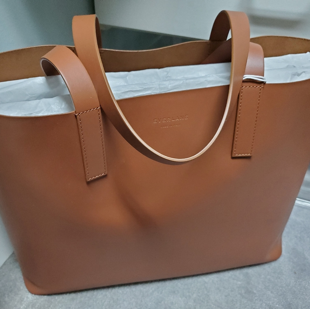 Everlane Market Tote, NWT, cognac